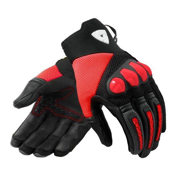 Motorcycle Gloves REV'IT Speedart Air Black Neon Red Motorcycle Gloves REV'IT Speedart Air Black Neon Red