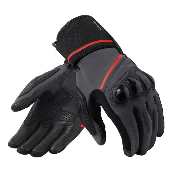 Motorcycle Gloves REV'IT Summit H2O Black Grey Motorcycle Gloves REV'IT Summit H2O Black Grey