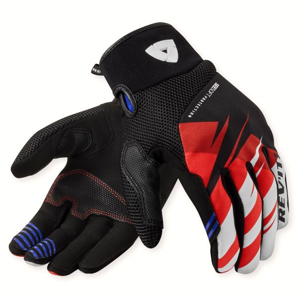 Motorcycle Gloves REV'IT Surge Black Red