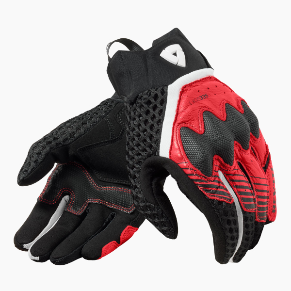 Motorcycle Gloves REV'IT Veloz Black Red