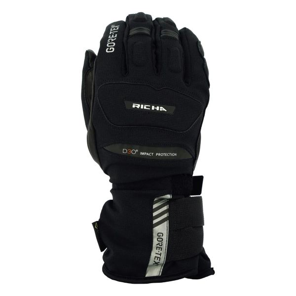 Motorcycle Gloves Richa North Gore-Tex Black Motorcycle Gloves Richa North Gore-Tex Black