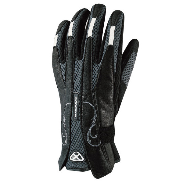 Motorcycle Gloves Ixon RS Gloss Black Grey