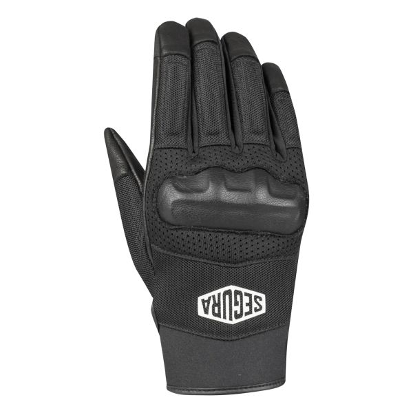 Motorcycle Gloves Segura Atol Black White