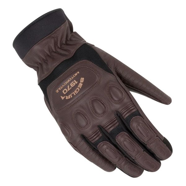 Motorcycle Gloves Segura Butch Brown Motorcycle Gloves Segura Butch Brown