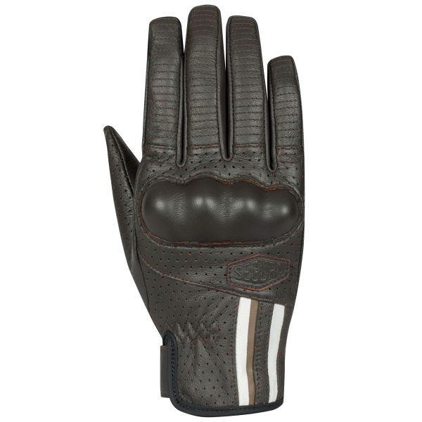 Motorcycle Gloves Segura Lady Romeo Gloves Brown White