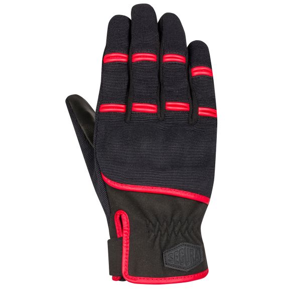 Motorcycle Gloves Segura Palmer Black Red