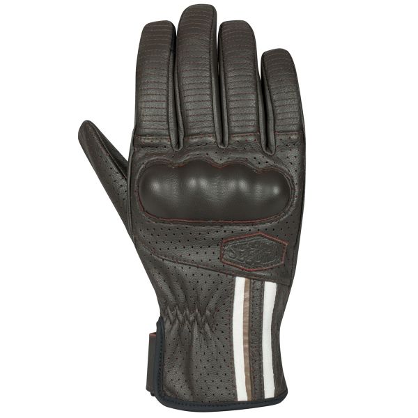 Motorcycle Gloves Segura Romeo Gloves Brown White
