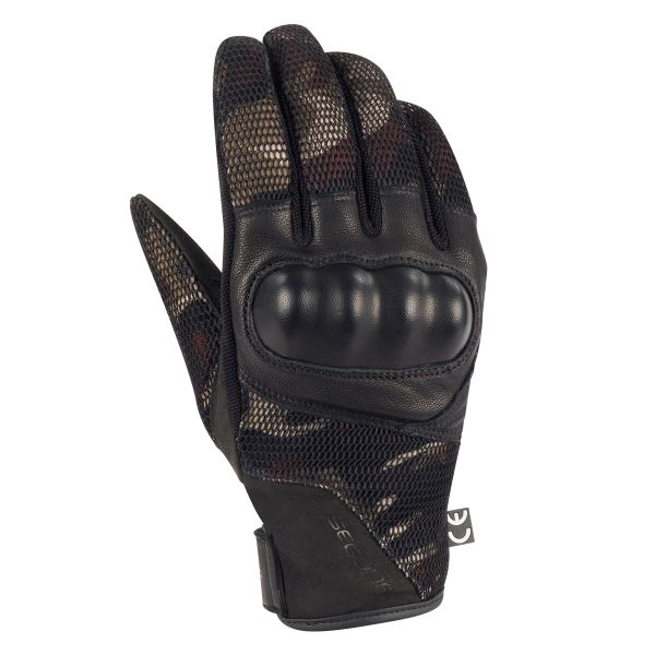 Motorcycle Gloves Segura Tobago Black Camo