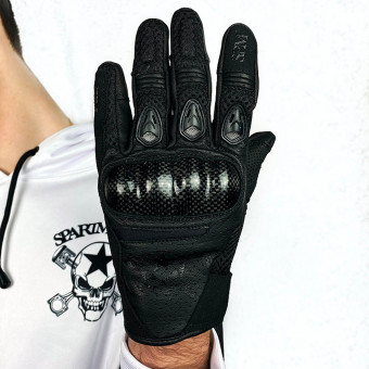 Motorcycle Gloves SPARTMOTARD Race Black 06