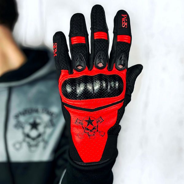 Motorcycle Gloves SPARTMOTARD Race White 07