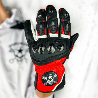 Motorcycle Gloves SPARTMOTARD SPM Red 02