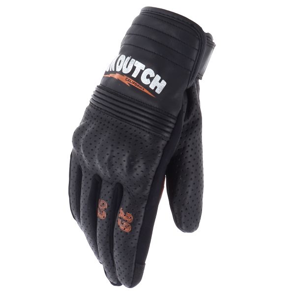 Motorcycle Gloves Von Dutch Born Air Black Orange