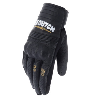 Motorcycle Gloves Von Dutch Born Air Black Black