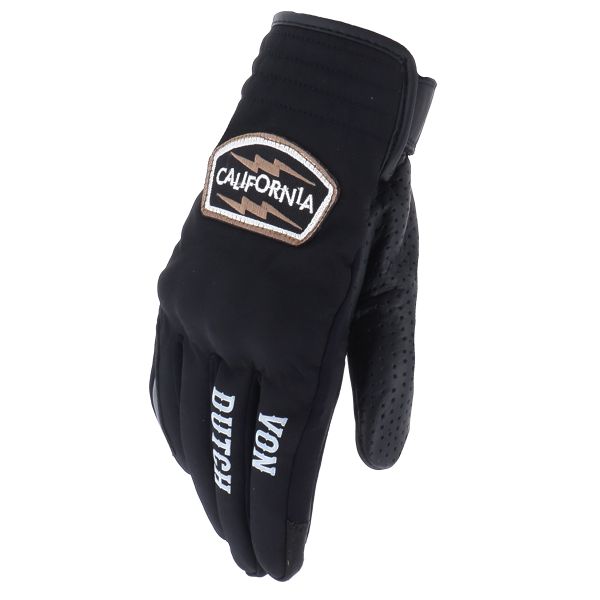 Motorcycle Gloves Von Dutch Cali Air Black Black