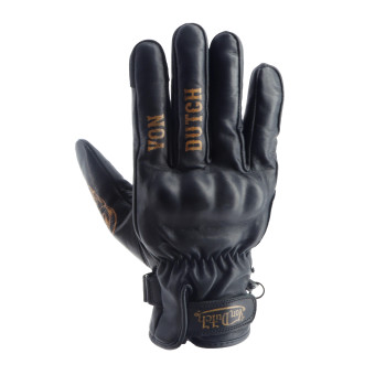 Motorcycle Gloves Von Dutch Flash Leather Black