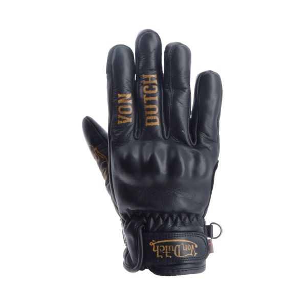 Motorcycle Gloves Von Dutch Flash Lady Leather Black