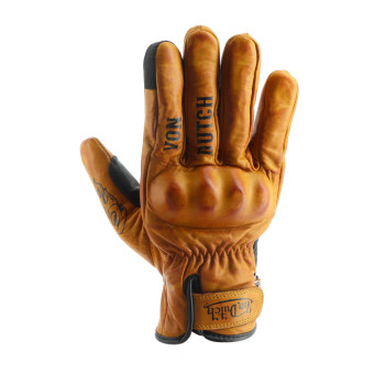Motorcycle Gloves Von Dutch Flash Lady Leather Gold Black