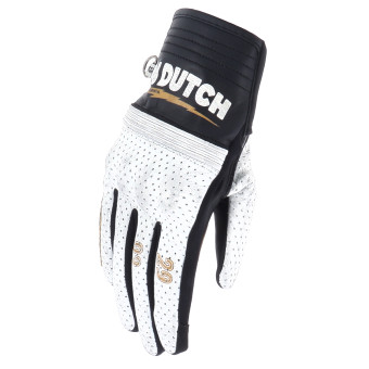 Motorcycle Gloves Von Dutch Jackie Air Black White Gold