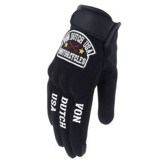 Motorcycle Gloves Von Dutch Key Air Woman Black White