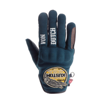 Motorcycle Gloves Von Dutch Magic Lady Blue Brown