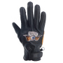 Motorcycle Gloves Von Dutch Vision Leather Gold Black