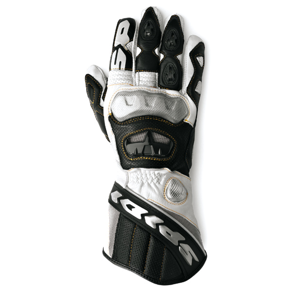 Motorcycle Gloves Spidi Race-Vent White/Black