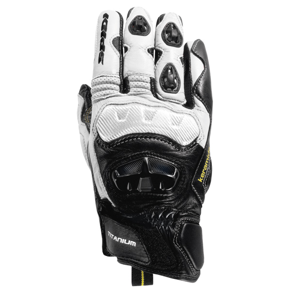Motorcycle Gloves Spidi Rv Coupe White/Black