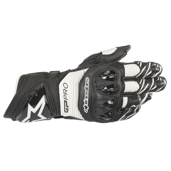 Motorcycle Gloves Alpinestars GP PRO R3 Black White