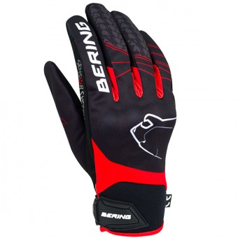 Motorcycle Gloves Bering Grissom Black Red