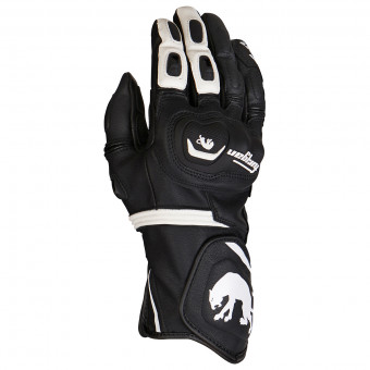 Motorcycle Gloves Furygan Higgins Black White Motorcycle Gloves Furygan Higgins Black White