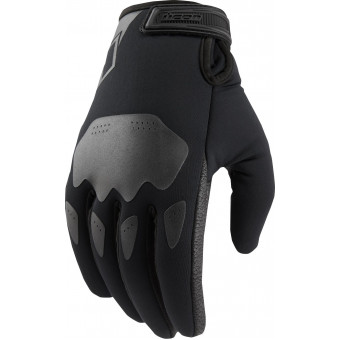 Motorcycle Gloves ICON Hooligan Insulated Black Motorcycle Gloves ICON Hooligan Insulated Black