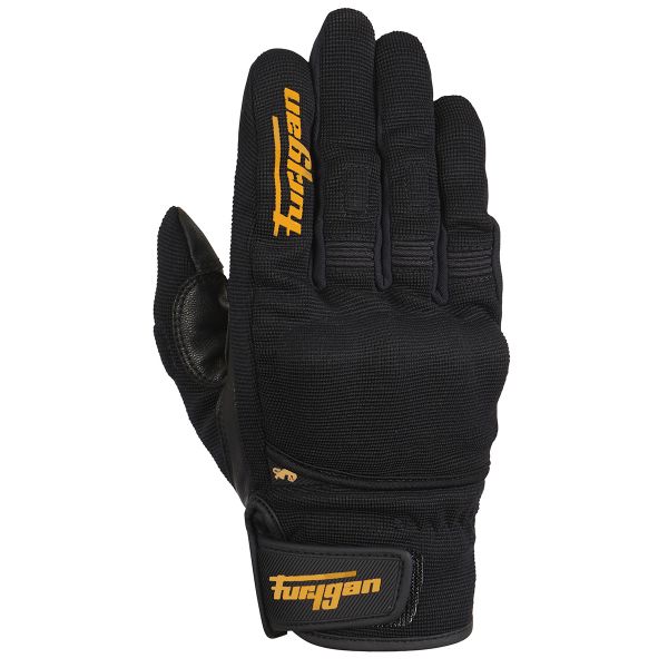 Motorcycle Gloves Furygan Jet D3O Black Orange Motorcycle Gloves Furygan Jet D3O Black Orange