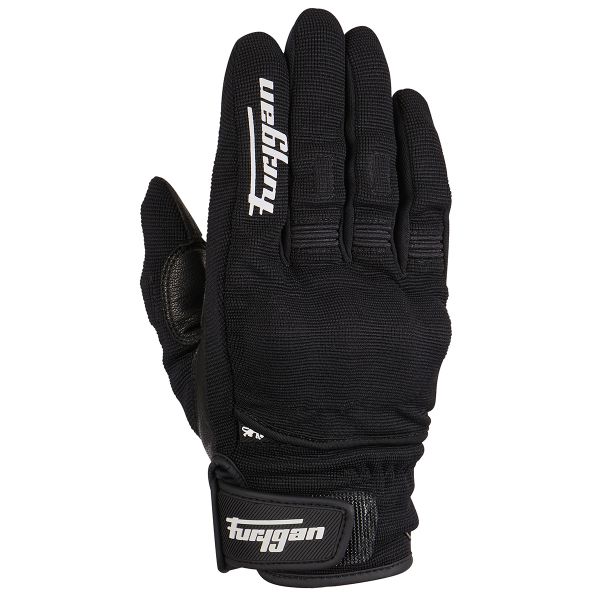 Motorcycle Gloves Furygan Jet Kid D3O Black White Motorcycle Gloves Furygan Jet Kid D3O Black White