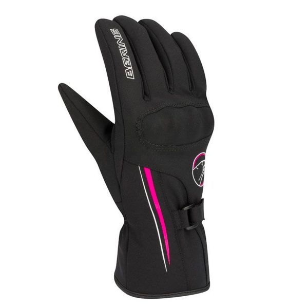 Motorcycle Gloves Bering Lady Kevina Black Fuchsia Motorcycle Gloves Bering Lady Kevina Black Fuchsia