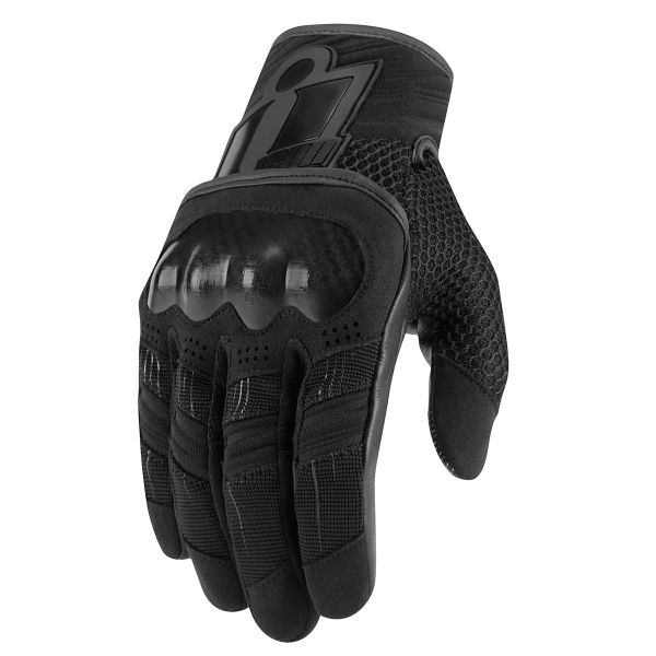 Motorcycle Gloves ICON Overlord Black
