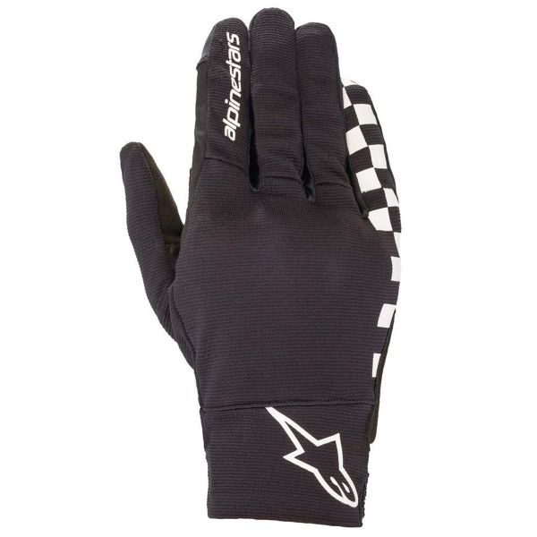 Motorcycle Gloves Alpinestars Reef Black White Motorcycle Gloves Alpinestars Reef Black White