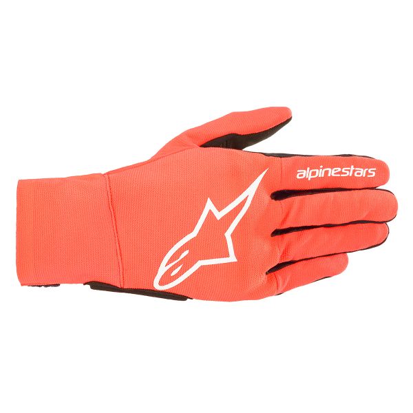 Motorcycle Gloves Alpinestars Reef Red Fluo White Black