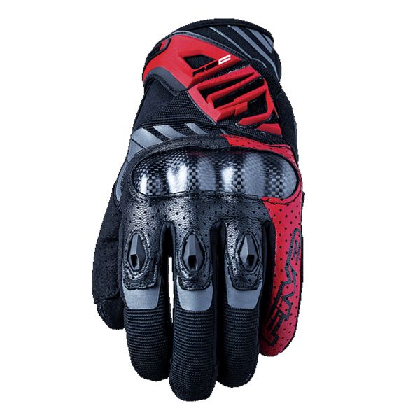 Motorcycle Gloves Five RS-C Black Red