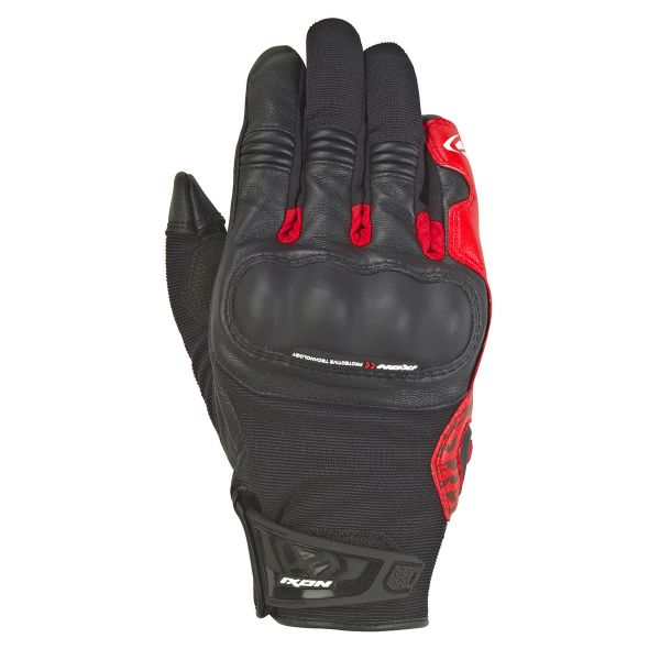 Motorcycle Gloves Ixon RS Grip 2 Black Red