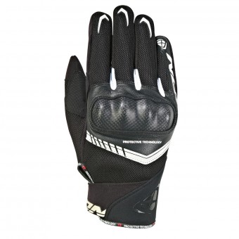 Motorcycle Gloves Ixon RS Loop 2 Black White