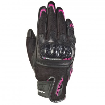 Motorcycle Gloves Ixon RS Rise Air Lady Black Fuchsia