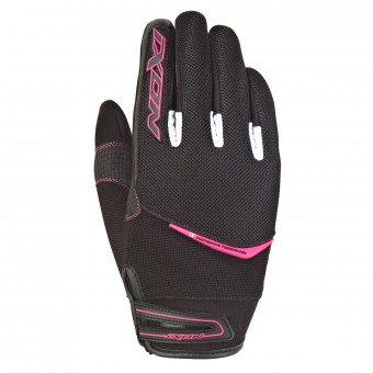 Motorcycle Gloves Ixon RS Slick Lady Black White Fuchsia Motorcycle Gloves Ixon RS Slick Lady Black White Fuchsia