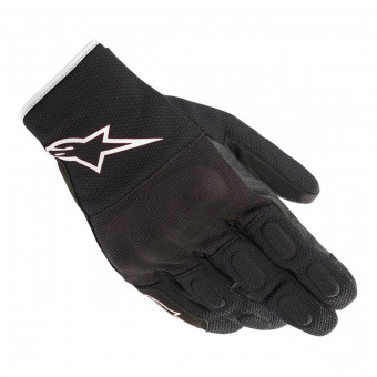 Motorcycle Gloves Alpinestars S Max Drystar Black White