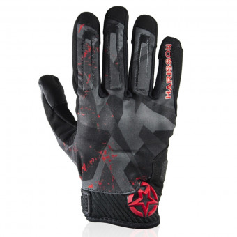 Motorcycle Gloves HARISSON Score Black Red