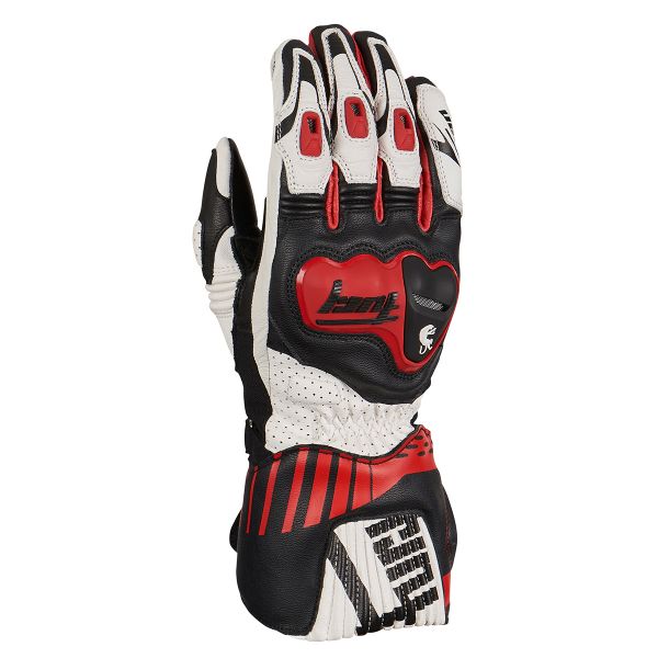 Motorcycle Gloves Furygan Shifter Evo Red Black White Motorcycle Gloves Furygan Shifter Evo Red Black White