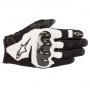 Motorcycle Gloves Alpinestars SMX-1 Air V2 Black White