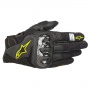 Motorcycle Gloves Alpinestars SMX-1 Air V2 Black Yellow Fluo