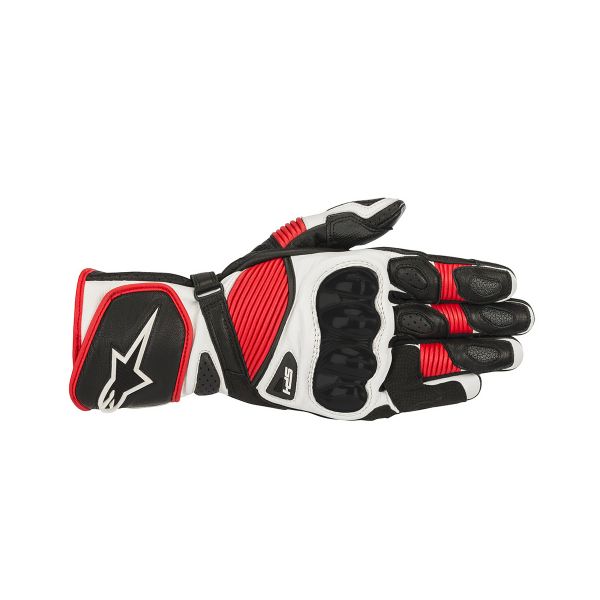 Motorcycle Gloves Alpinestars Sp-1 V2 Black White Red