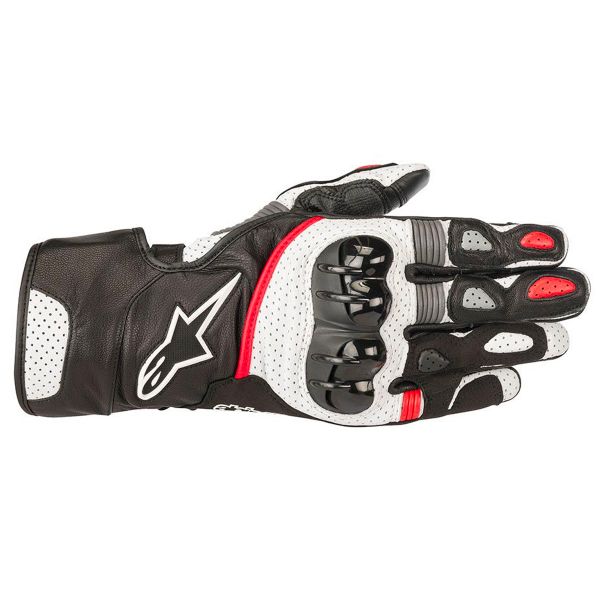 Motorcycle Gloves Alpinestars SP-2 V2 Black White Red