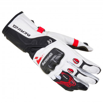 Motorcycle Gloves Bering Steel-R Black Red